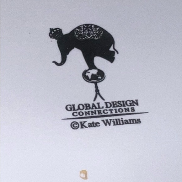 Kate Williams Nutcracker Christmas plate. 8-9 inches. Used Some chips - Picture 2 of 2